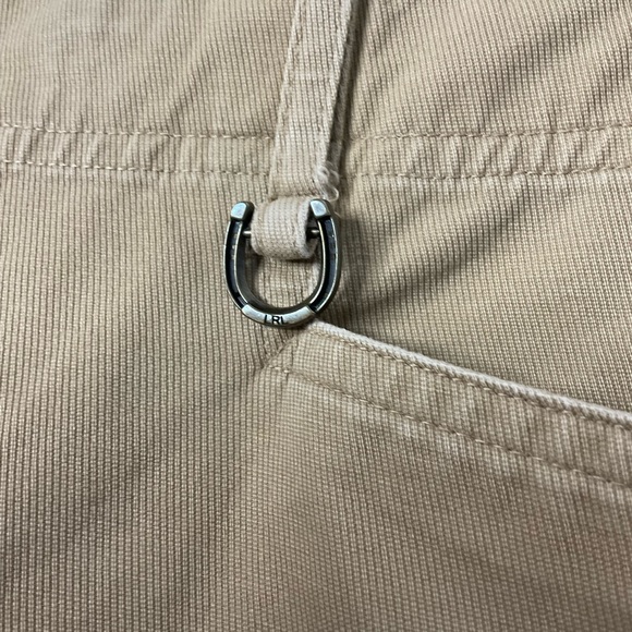 Lauren Ralph Lauren Khaki Twill Pants Horseshoe Charm Size 12 - Picture 6 of 13